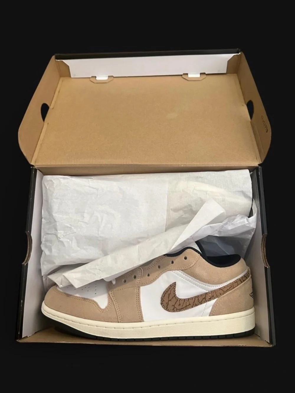 MENS AIR JORDAN 1 LOW SE BROWN ELEPHANT SIZE 10 (WOMENS SIZE 11.5) NWT DEADSTOCK